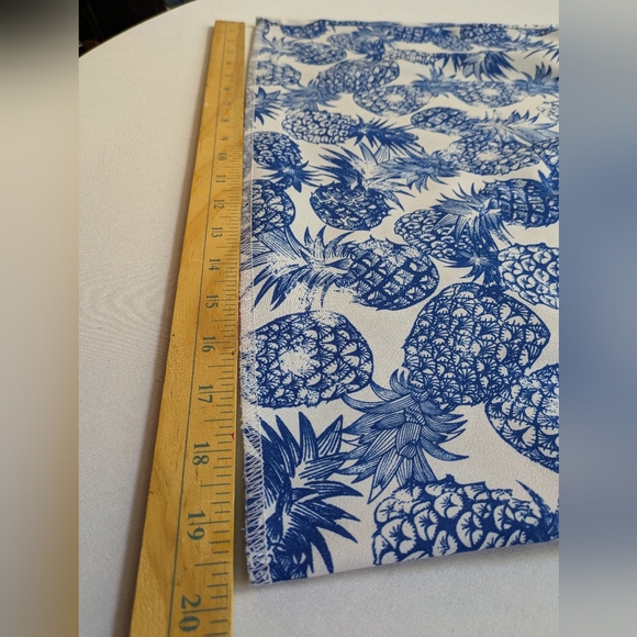 Alyx White Dress with Blue Pineapple Print. Size 6 - Picture 8 of 14